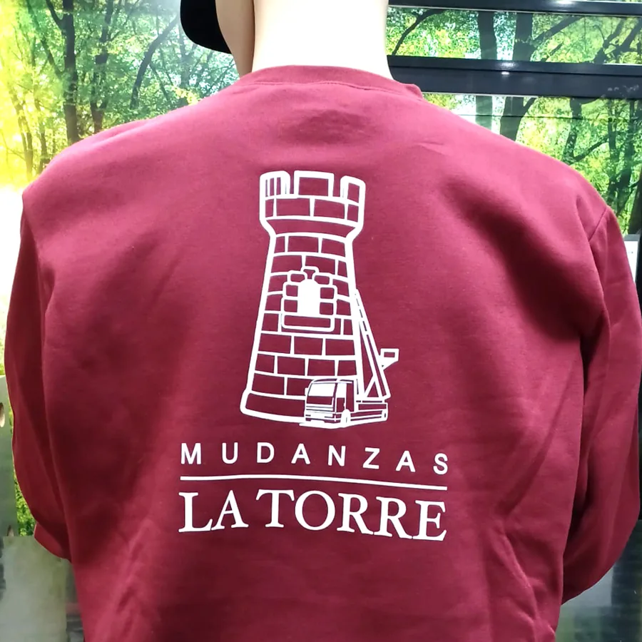 Sudadera personalizada para Mudanzas La Torre